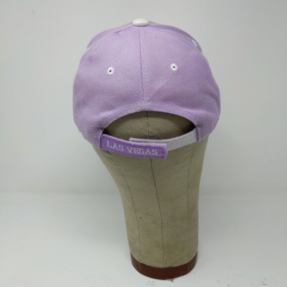 Purple LAS VEGAS baseball cap hat with Silver Star Embroidered Adjustable - Picture 8 of 12